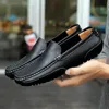 Casual Slip auf Formale Faulenzer Männer Luxus Trendy Mokassins Schwarz Männer Fahren Schuhe