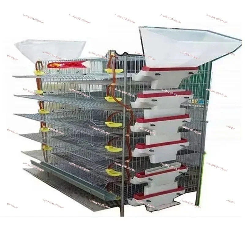 6 Schicht 300 Wachteln verzinkt Draht geflecht Wachtel käfig entspricht gesund angemessen für Geflügel käfig HJ-QC400A Image