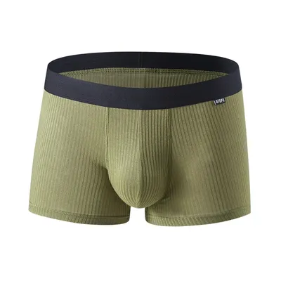 Sexy Unterwäsche Herren GTOPX Pouch Boxer Wicking Sweat U Convex Herrenunterwäsche Modal Höschen Rib Image