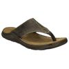 Zehentrenner JOSEF SEIBEL "Maverick 05", Herren, Gr. 47, grün (oliv), Leder, casual, Schuhe, Sommerschuh, Pantolette, Sandale in Weite G (weit)