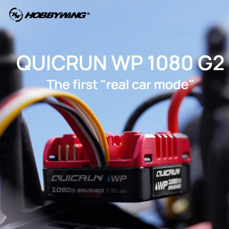 Upgrade HobbyWing QuicRun WP 1080 G2 80 A elektronische Geschwindigkeit ​ ​ Controller für Crawler Brushed 1/8 1/10 RC Car Image