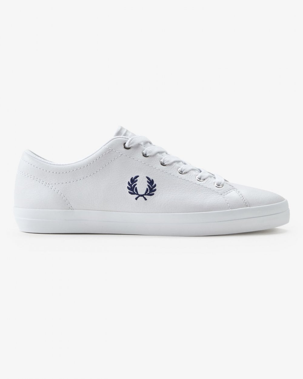 Fred Perry Baseline Leder Herren Weiße Sneakers