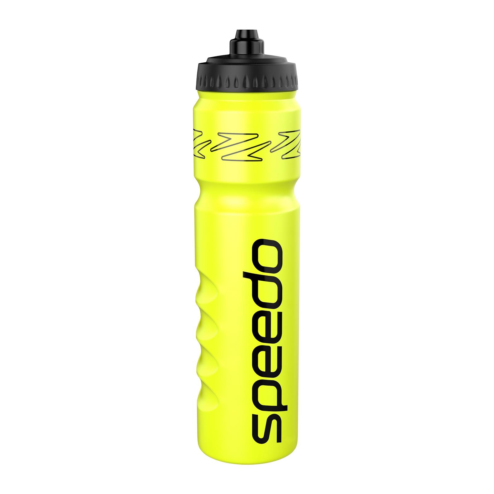 Speedo - Wasserflasche, Logo, 1l (Gelb/Schwarz) Image