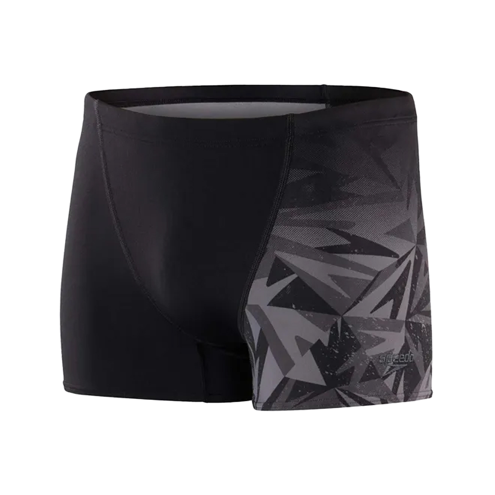 Speedo - Badeshorts V-Schnitt für Herren (Schwarz/Grau) Image