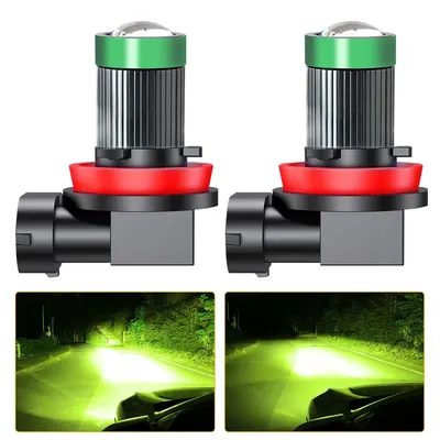 New H11 Led Lens 1:1 Wireless H11 H8 H9 Led Projector Car Headlight Plug&Play Mini Lens Projector