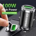 Mini caricabatteria per telefono cellulare per auto 100W ricarica rapida per Android iPhone USB tipo C per Skoda Octavia RAPID Superb Fabia Kodiaq Kamiq