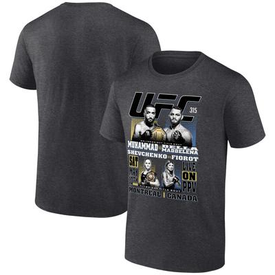 UFC 315 Match Up T-Shirt – Schwarz Herren Image