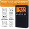 Mini ricevitore radio AM/FM multibanda portatile Radio stereo Orologio Sveglia Altoparlante Radio