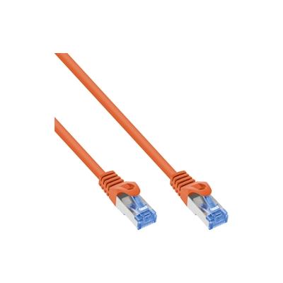 InLine® Patchkabel, Cat.6A, S/FTP, TPE (LSZH), CCA, orange, 0,5m Image