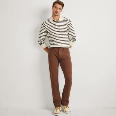 4 Way Stretch Jeans, Slim Fit, Men, size: 34 36, regular, Brown, Spandex/Cotton-blend, by Lands' End