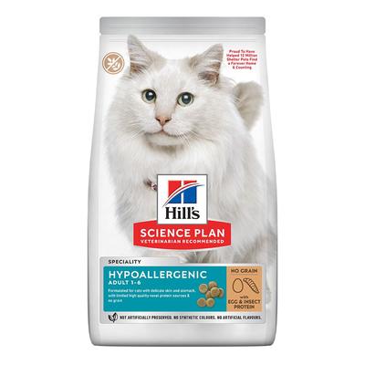 Hill's Science Plan Hypoallergenic Adult Katzenfutter mit Ei und Insektenprotein 7 kg Beut Futter Image