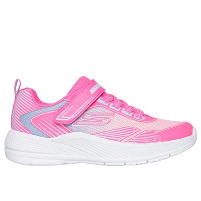 Skechers Girl's Microspec Advance - Oasis Point Sneaker | Size 4.0 | Hot Pink | Synthetic/Textile | Machine Washable
