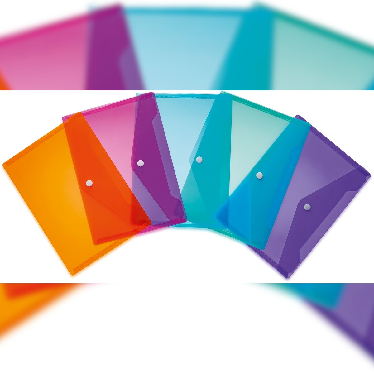 HERMA Brieftaschen A5 PP Trendfarben sortiert VE=32x5 Stück Image