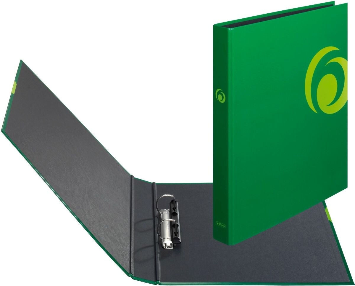 herlitz Ringbuch Fresh Colour 2 Ringe A4 25mm grün maX.file Packung mit 15 Stück Image