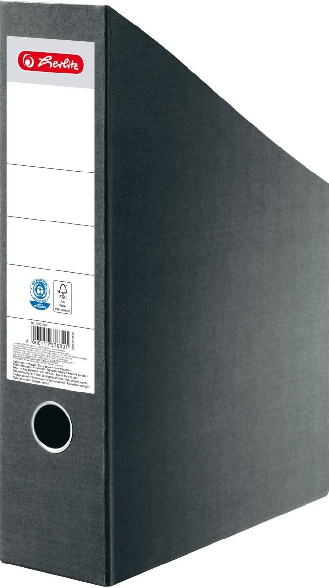 herlitz Stehsammler A4-C4 Hartpappe grau Packung mit 20 Stück Image