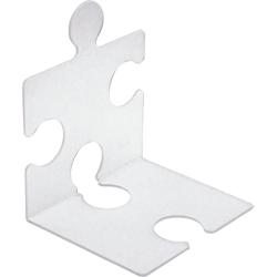 HAN CD/Buchstütze Puzzle im 2er-Pack transluzent klar Packung mit 5 Stück Image