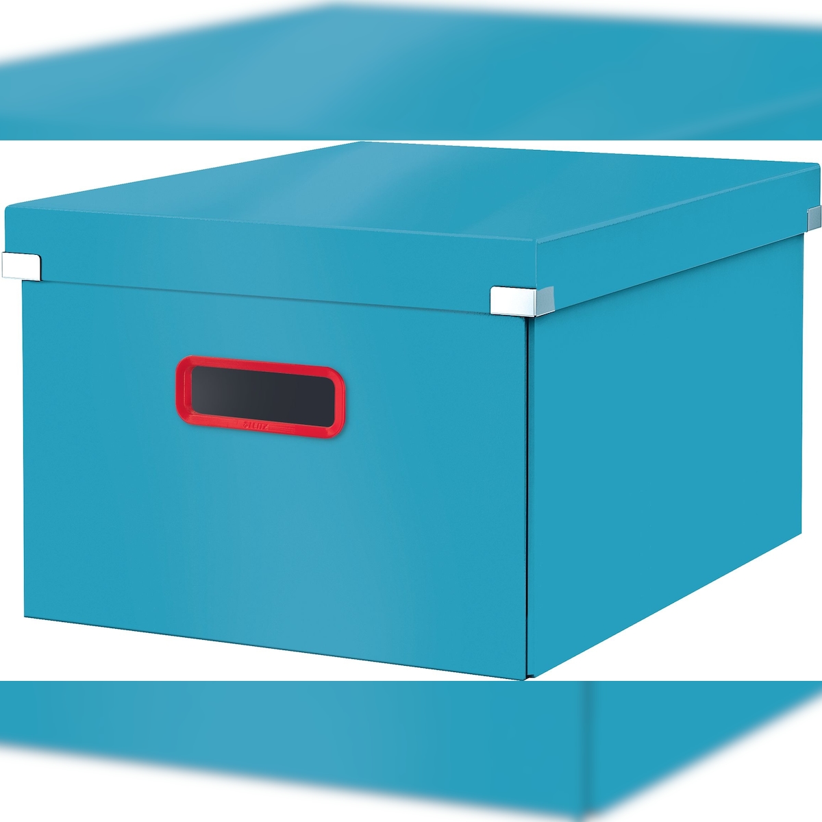 LEITZ Aufbewahrungsbox Click & Store Cosy mittel Karton blau Packung mit 6 Stück Image