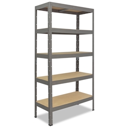shelfplaza PRO 230x90x45 cm Schwerlastregal in grau mit 5 Böden und 200 kg Traglast pro Boden Image