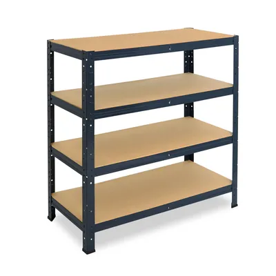 shelfplaza HOME 100x75x40 cm Schwerlastregal in anthrazit mit 4 Böden und 175 kg Traglast pro Boden Image