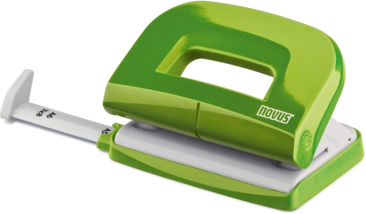 NOVUS Locher E210 Kunststoff/Metall 1.0mm/10 Blatt green Packung mit 20 Stück Image