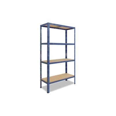 shelfplaza HOME 180x70x50 cm Schwerlastregal in blau mit 4 Böden und 175 kg Traglast pro Boden Image