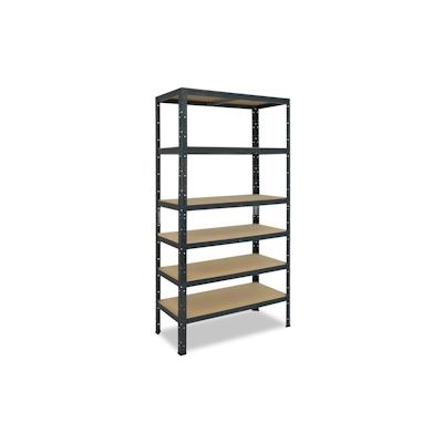 shelfplaza HOME 180x70x30 cm Schwerlastregal in anthrazit mit 6 Böden und 145 kg Traglast pro Boden Image