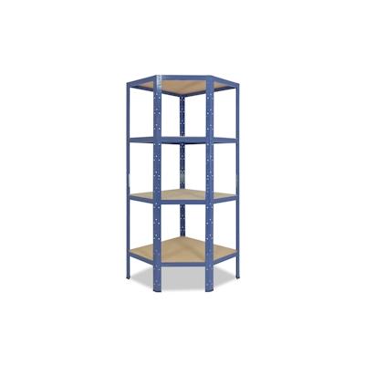 shelfplaza HOME 155x60x30 cm Eckregal in blau mit 4 Böden und 175 kg Traglast pro Boden Image
