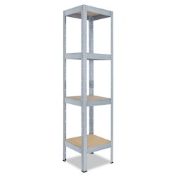 shelfplaza PRO 200x40x40 cm Schwerlastregal in verzinkt mit 4 Böden und 200 kg Traglast pro Boden Image