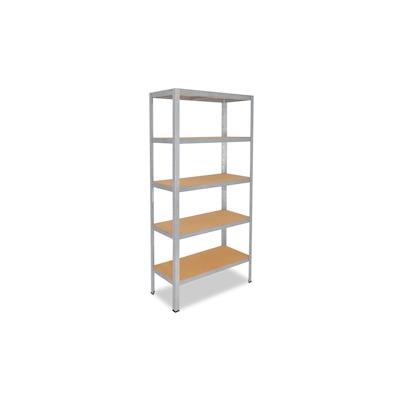 shelfplaza HOME 230x100x50 cm Schwerlastregal in verzinkt mit 5 Böden und 175 kg Traglast pro Boden Image