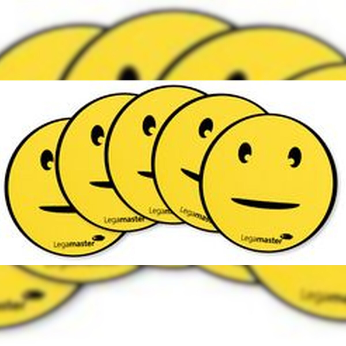 Legamaster Symbolmagnet Emoticon-Symbol 50mm gelb Packung mit 50 Stück Image