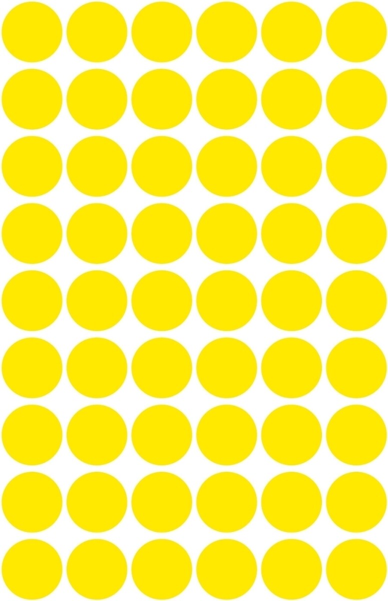 Avery Zweckform Markierungspunkte 12mm VE=10x270 Stück gelb Image