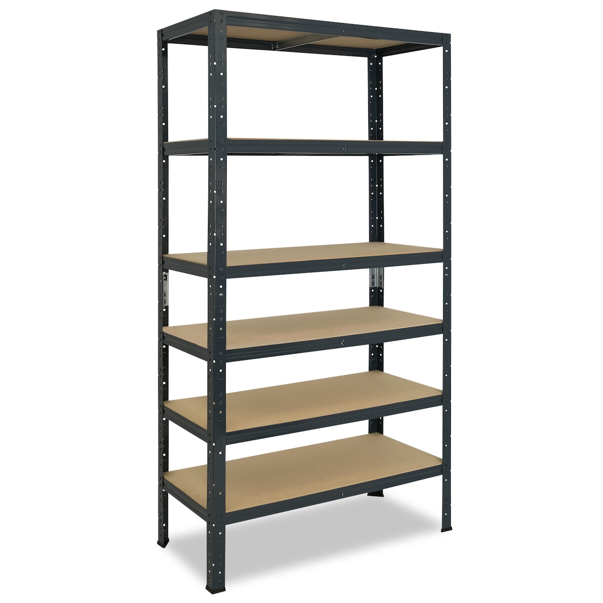 shelfplaza HOME 200x30x45 cm Schwerlastregal in anthrazit mit 6 Böden und 145 kg Traglast pro Boden Image