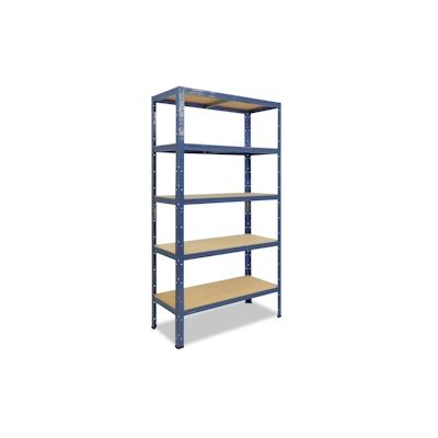 shelfplaza HOME 200x80x45 cm Schwerlastregal in blau mit 5 Böden und 175 kg Traglast pro Boden Image