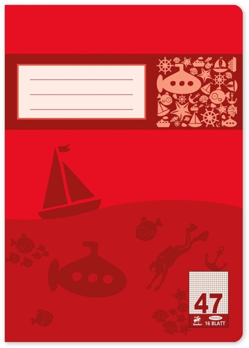 Staufen Schulheft Premium A4 16 Blatt kariert 7mm Packung mit 25 Stück Image