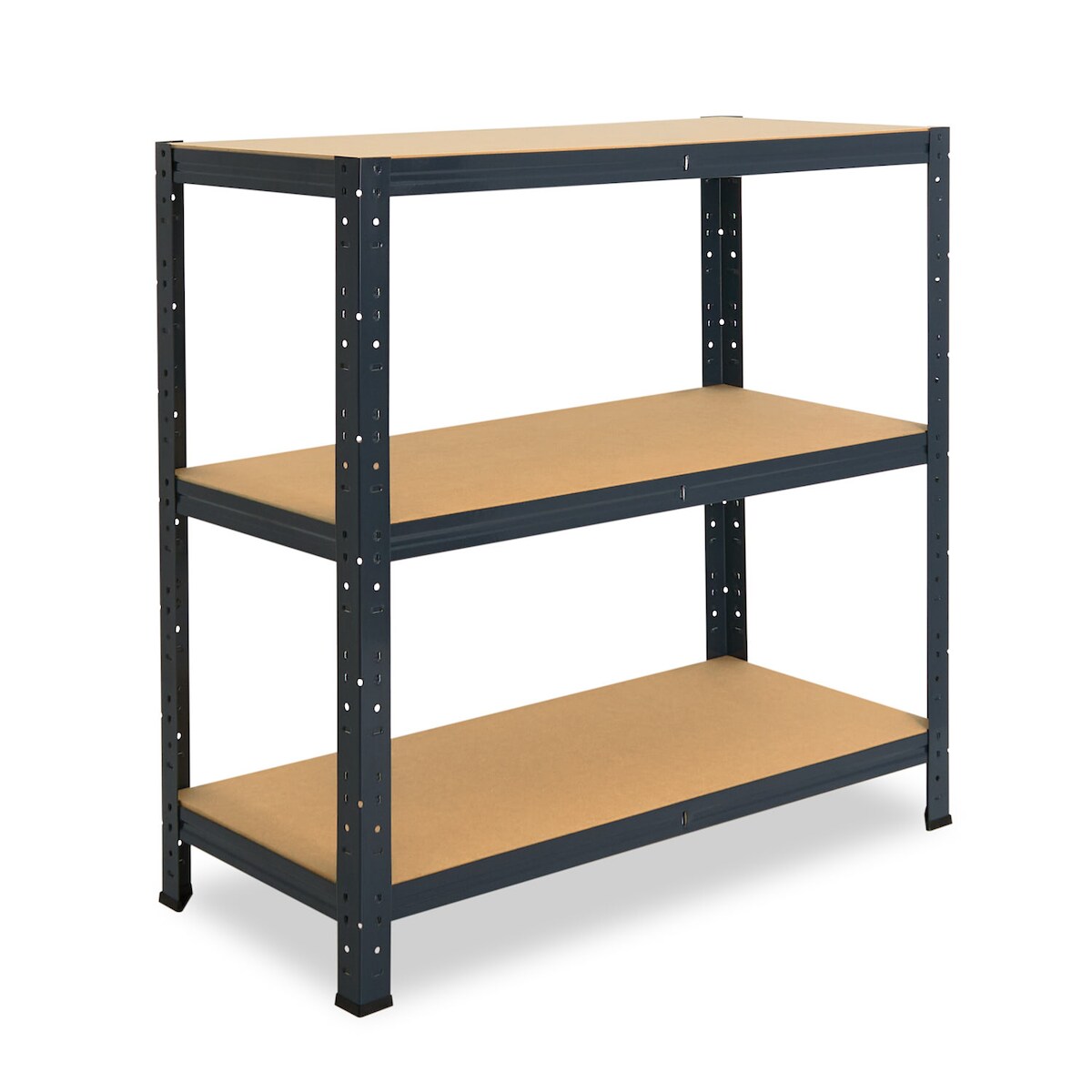 shelfplaza HOME 100x80x45 cm Schwerlastregal in anthrazit mit 3 Böden und 175 kg Traglast pro Boden Image
