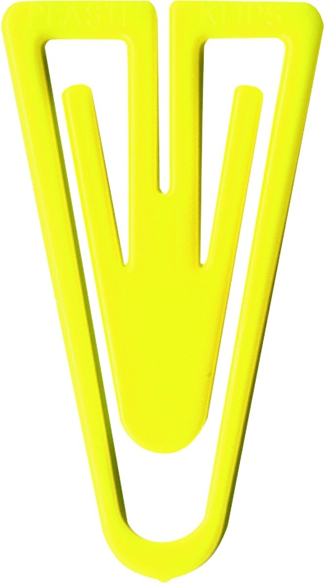 Laurel Büroklammern Plastiklips 35mm VE=10x200 Stück gelb Image