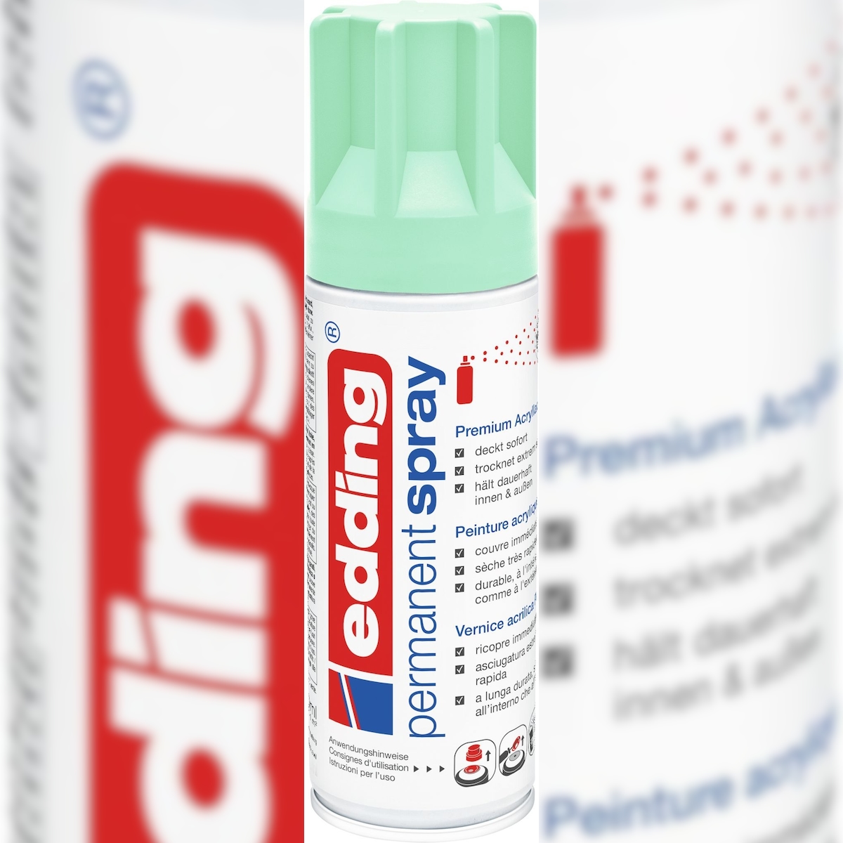 Acryl-Farblack Permanentspray edding 5200 neo mint Packung mit 6 Stück Image