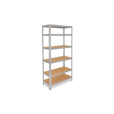 shelfplaza HOME 230x60x30 cm Schwerlastregal in verzinkt mit 6 Böden und 145 kg Traglast pro Boden Image