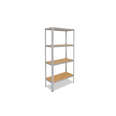 shelfplaza HOME 200x60x50 cm Schwerlastregal in verzinkt mit 4 Böden und 175 kg Traglast pro Boden Image