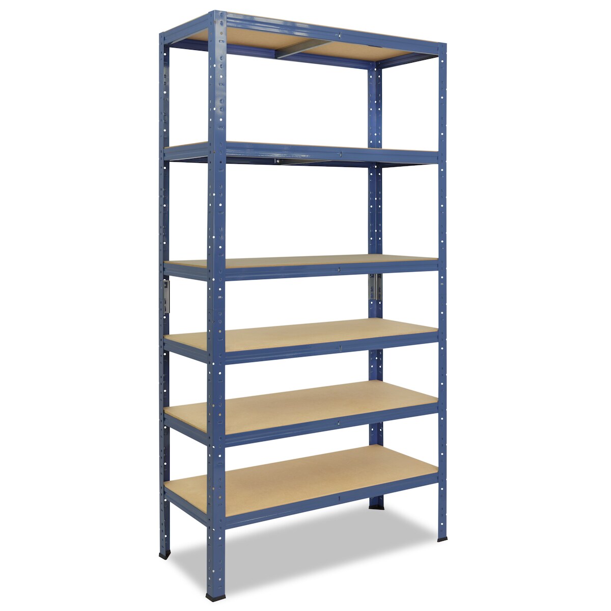 shelfplaza HOME 180x75x60 cm Schwerlastregal in blau mit 6 Böden und 145 kg Traglast pro Boden Image