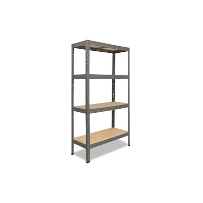 shelfplaza PRO 180x120x50 cm Schwerlastregal in grau mit 4 Böden und 200 kg Traglast pro Boden Image