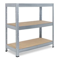 shelfplaza PRO 90x40x50 cm Schwerlastregal in verzinkt mit 3 Böden und 200 kg Traglast pro Boden Image