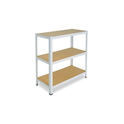 shelfplaza HOME 90x120x60 cm Schwerlastregal in weiß mit 3 Böden und 175 kg Traglast pro Boden Image