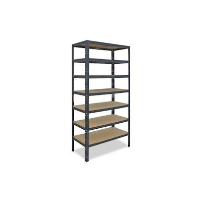 shelfplaza HOME 200x75x60 cm Schwerlastregal in anthrazit mit 7 Böden und 125 kg Traglast pro Boden Image
