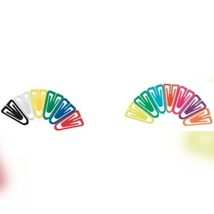 Laurel Büroklammern Plastiklips 21mm VE=10x1000 Stück Grund- und Leuchtfarben sortiert Image