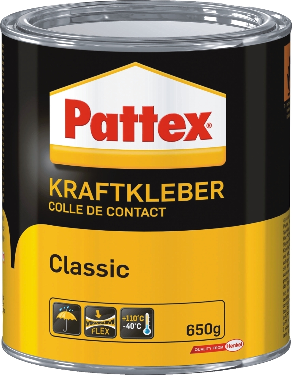 Pattex Kraftkleber Classic hochwärmefest 650g WA39 Packung mit 6 Stück Image