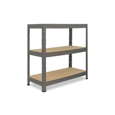 shelfplaza PRO 90x90x45 cm Schwerlastregal in grau mit 3 Böden und 200 kg Traglast pro Boden Image