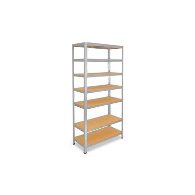 shelfplaza HOME 180x80x45 cm Schwerlastregal in verzinkt mit 7 Böden und 125 kg Traglast pro Boden Image