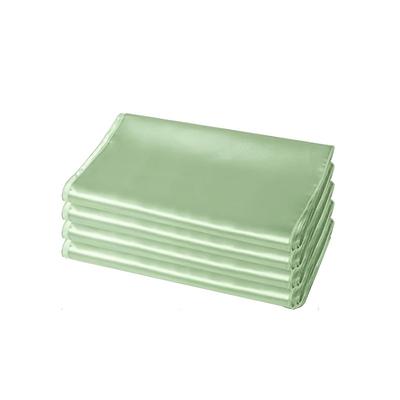 TEMU 4pcs Premium Satin Table Runners, 12x108 Inches - Elegant Solid For Weddings, Birthdays, Banquets, Graduations & Engagements, Fits Rectangular & Round Tables, Polyester Material In Golden, Green, Image