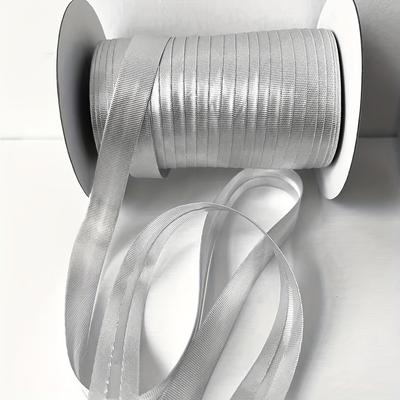 TEMU 10 Meter Long 1.5cm Wide Polyester Golden Silvery Red Green Multicolor Non-iron Glossy Edge Fabric Strip For Cushion Sofa Scalloped Trim Single Color Handmade Diy Edging Tape Image
